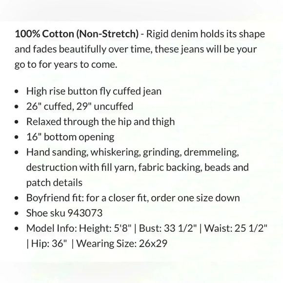 Free People Lux Embellished & Patch Boyfriend Jeans - Size 25 - Picture 6 of 16